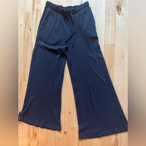 Bell Bottom Breathable Black Loungewear Pants